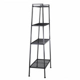 4 Tier Leaning Ladder Shelf Bookcase Bookshelf Storage Shelves Unit Organizer