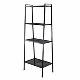 4 Tier Leaning Ladder Shelf Bookcase Bookshelf Storage Shelves Unit Organizer