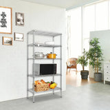 5 Layer Garage Wire Metal Shelving Unit Commercial Heavy Duty Storage Shelf Rack