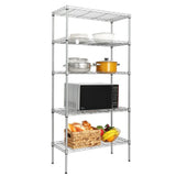 5 Layer Garage Wire Metal Shelving Unit Commercial Heavy Duty Storage Shelf Rack