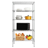 5 Layer Garage Wire Metal Shelving Unit Commercial Heavy Duty Storage Shelf Rack