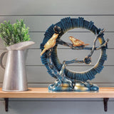 Blue Sculptures Home Decorations for Living Room Decor and Accessories