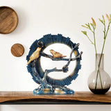 Blue Sculptures Home Decorations for Living Room Decor and Accessories