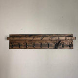 Coat Rack with Shelf (Choose your Length) Towel Rack Entryway Organizer Wall Mounted Hooks