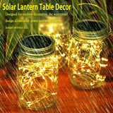 Cooo 12 Pack Crystal Glass Lanterns Sets Solar Powered 30LED Mason Jar Lights,Waterproof Outdoor Hanging Patio Porch Garden Yard Backyard Balcony Lawn Handmade Wall Lighting Fixtures Decor-Warm White