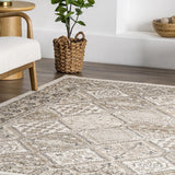 nuLOOM Becca Traditional Tiled Area Rug, 8x10, Beige