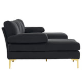 FCH U-Shaped Couch Sectional Sofa Set with Two Chaise Living Room Metal Leg